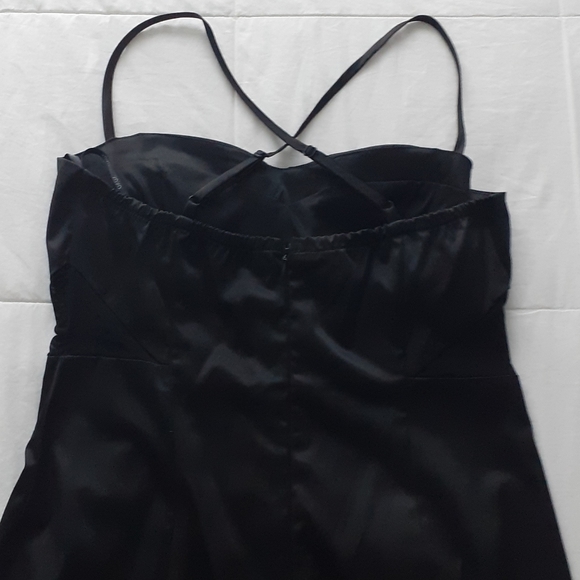 XOXO Black Satin Dress - Picture 11 of 11